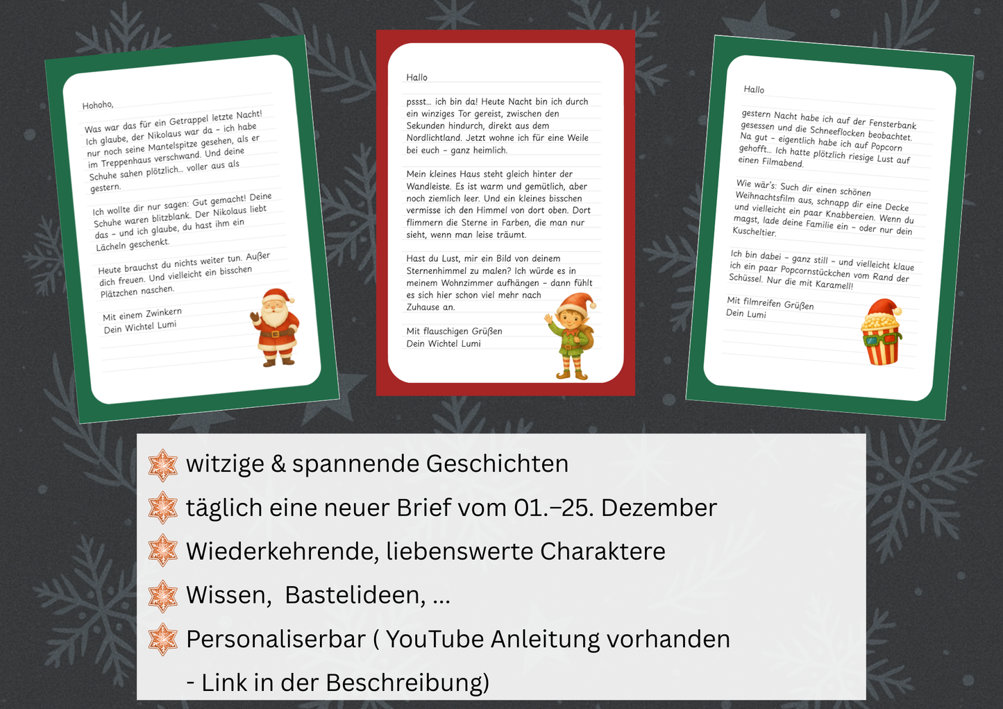 Weihnachtswichtel- 25 Wichtelbriefe