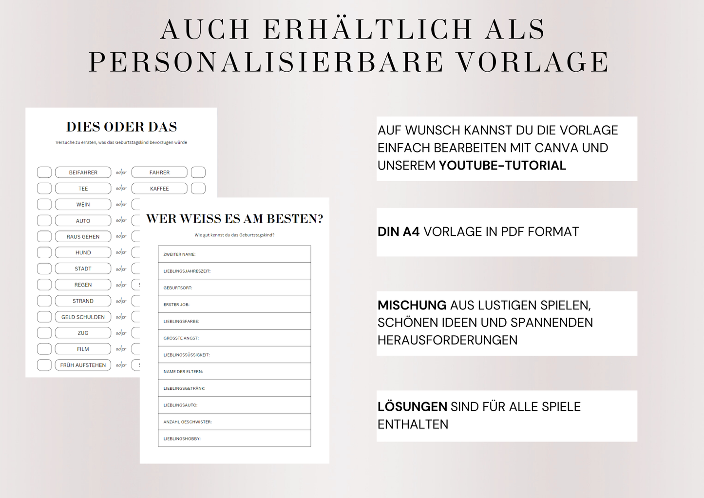50 Geburtstagsspiel Set - Geboren in 1975