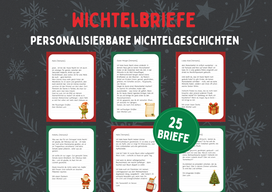Weihnachtswichtel- 25 Wichtelbriefe