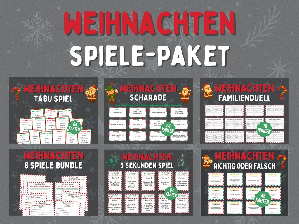 Weihnachten Spiele-Paket