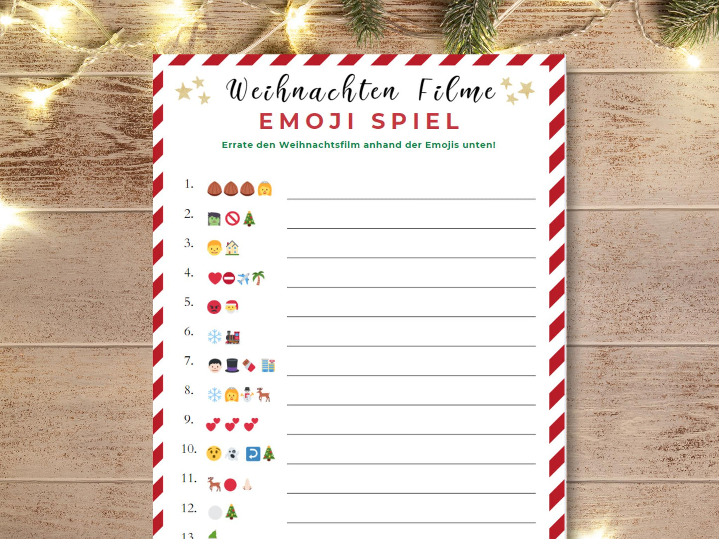 Weihnachtsspiel - Weihnachtsfilme Emoji
