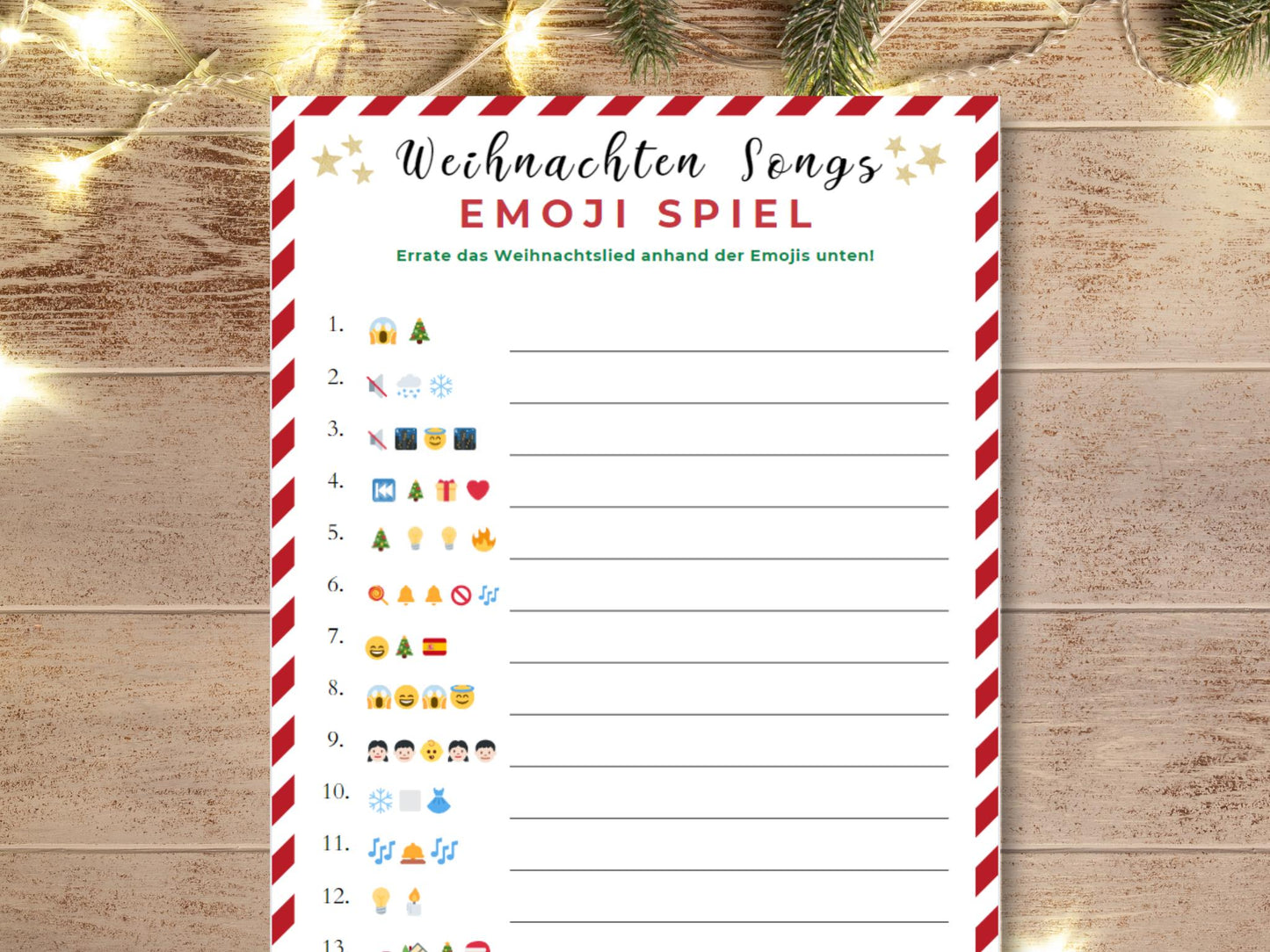 Weihnachtsspiel - Weihnachtslieder Emoji