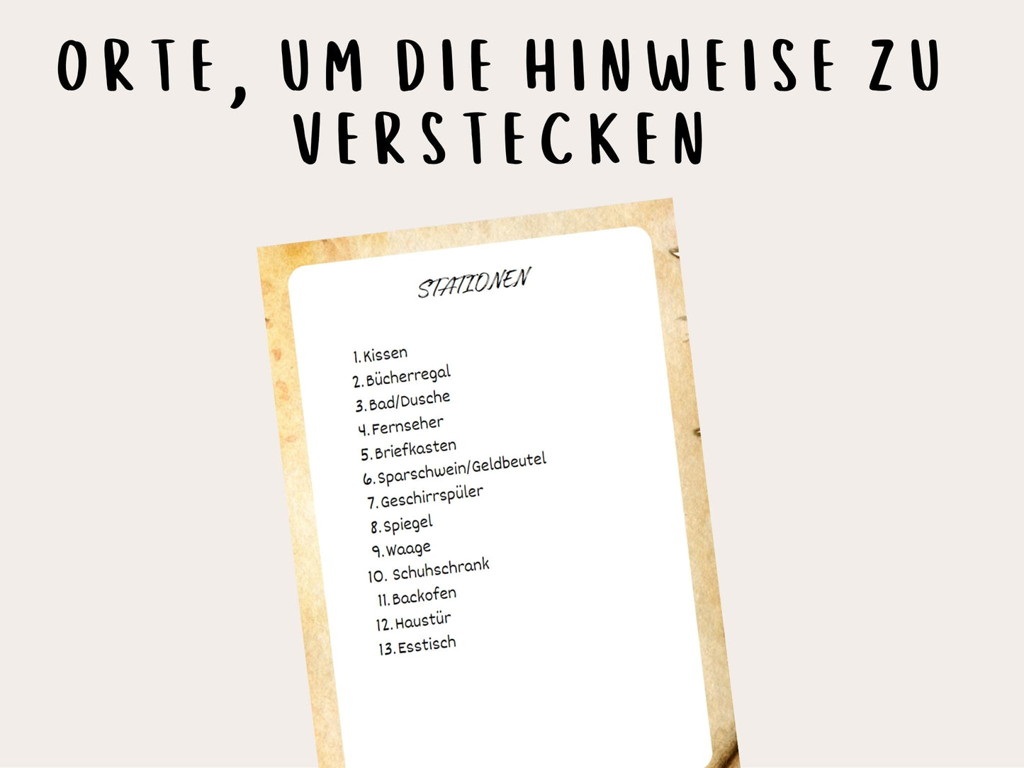 Geburtstagsspiel Schnitzeljagd Piraten - Zuhause