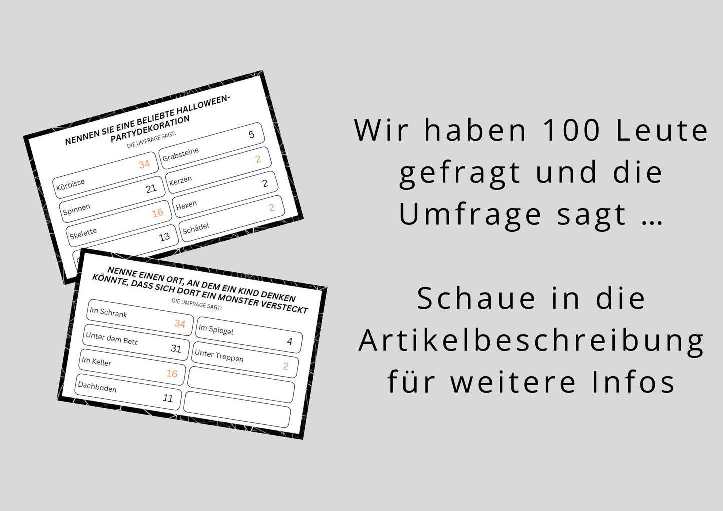 Halloween Spiel - Antwort Duell