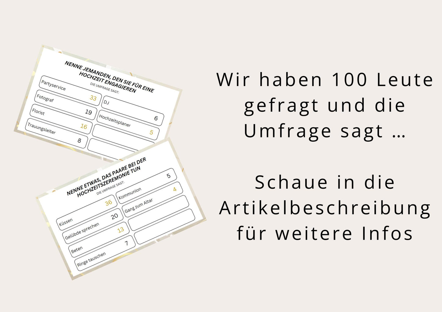 JGA Spiel - Antwort Duell