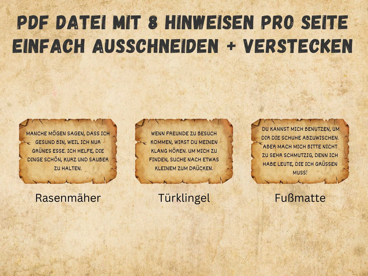 Schatzsuche für Kindergeburtstag