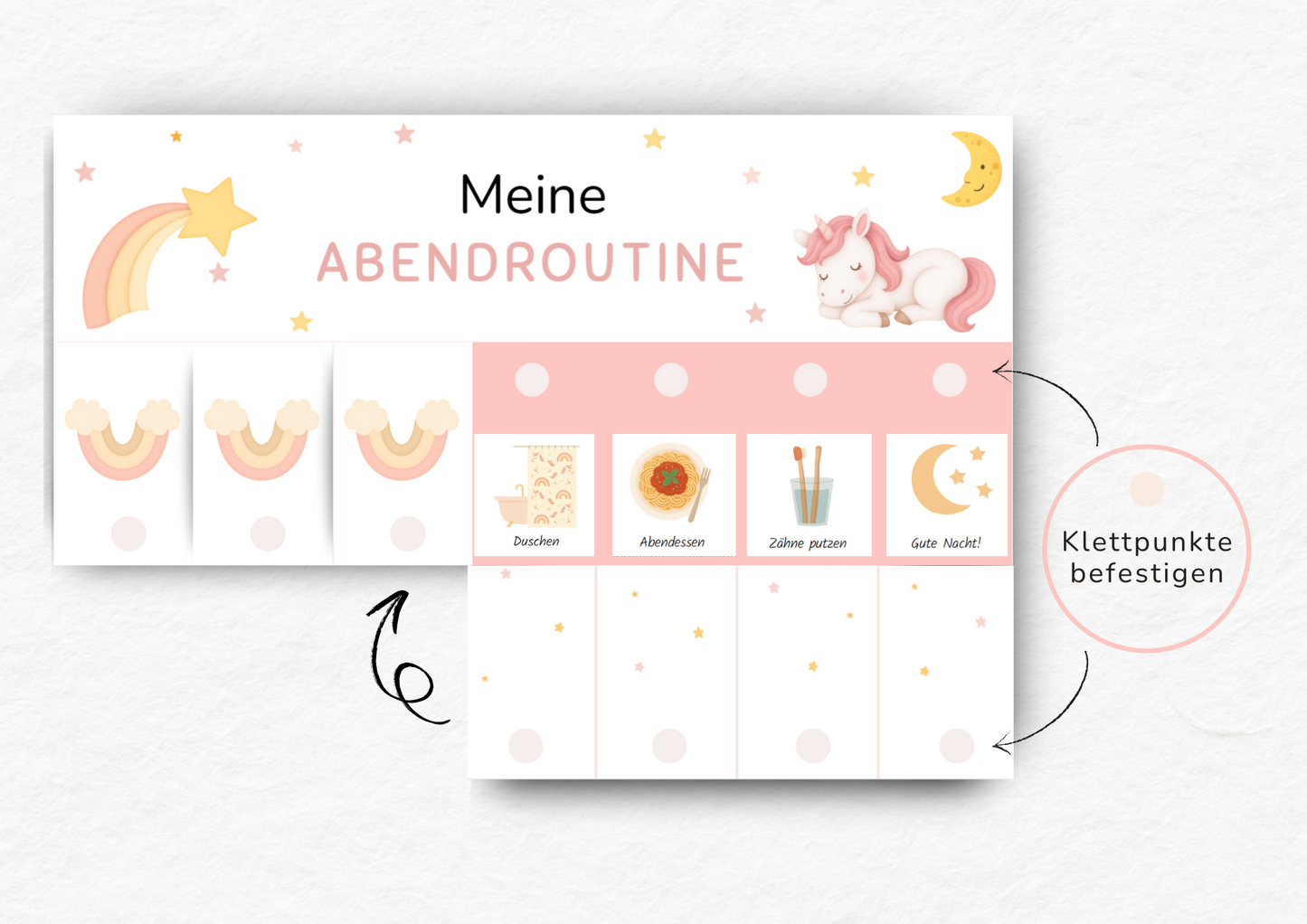 Routineplaner Kinder - Einhorn