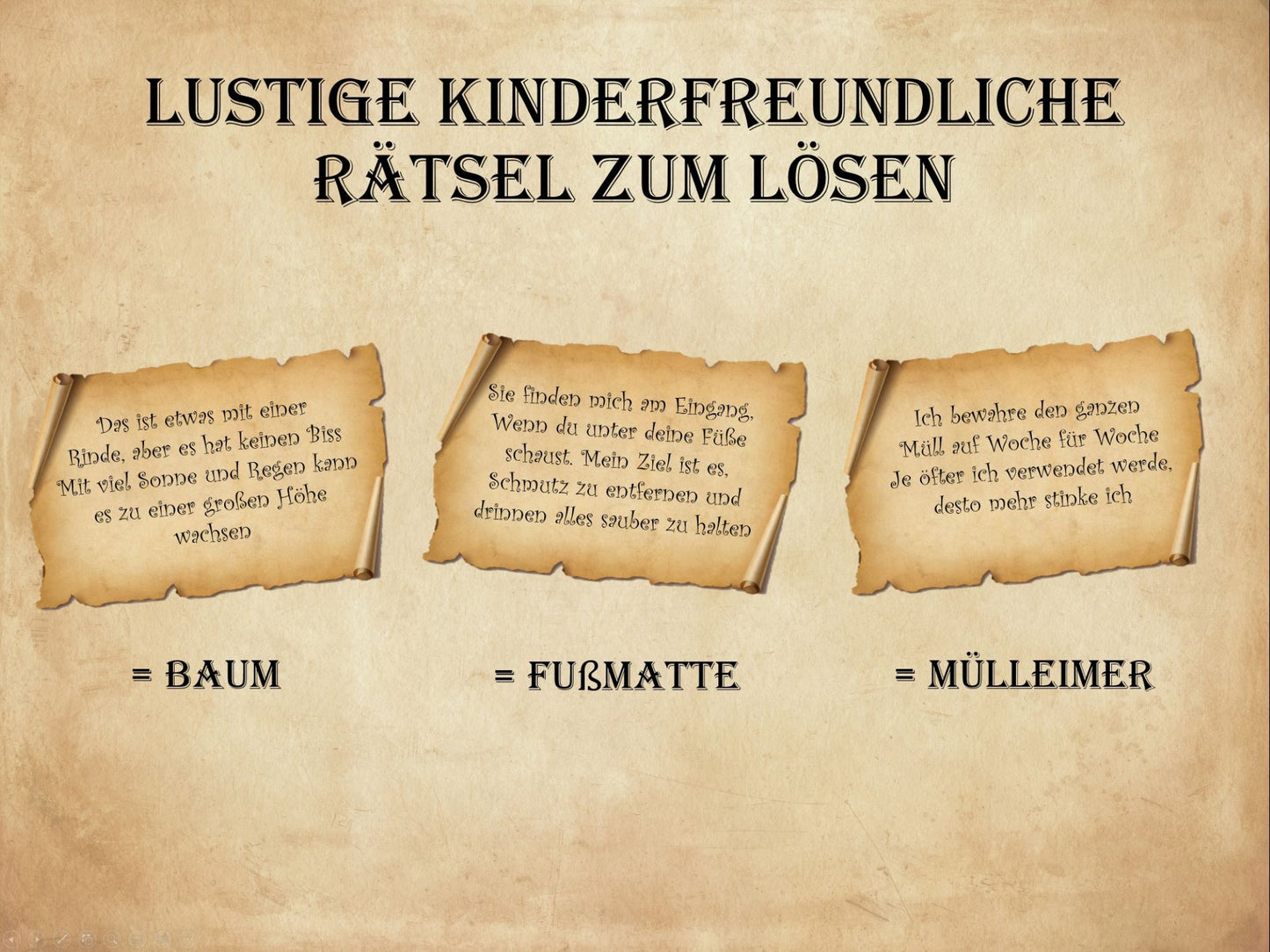 Schatzsuche für Kinder - im Freien