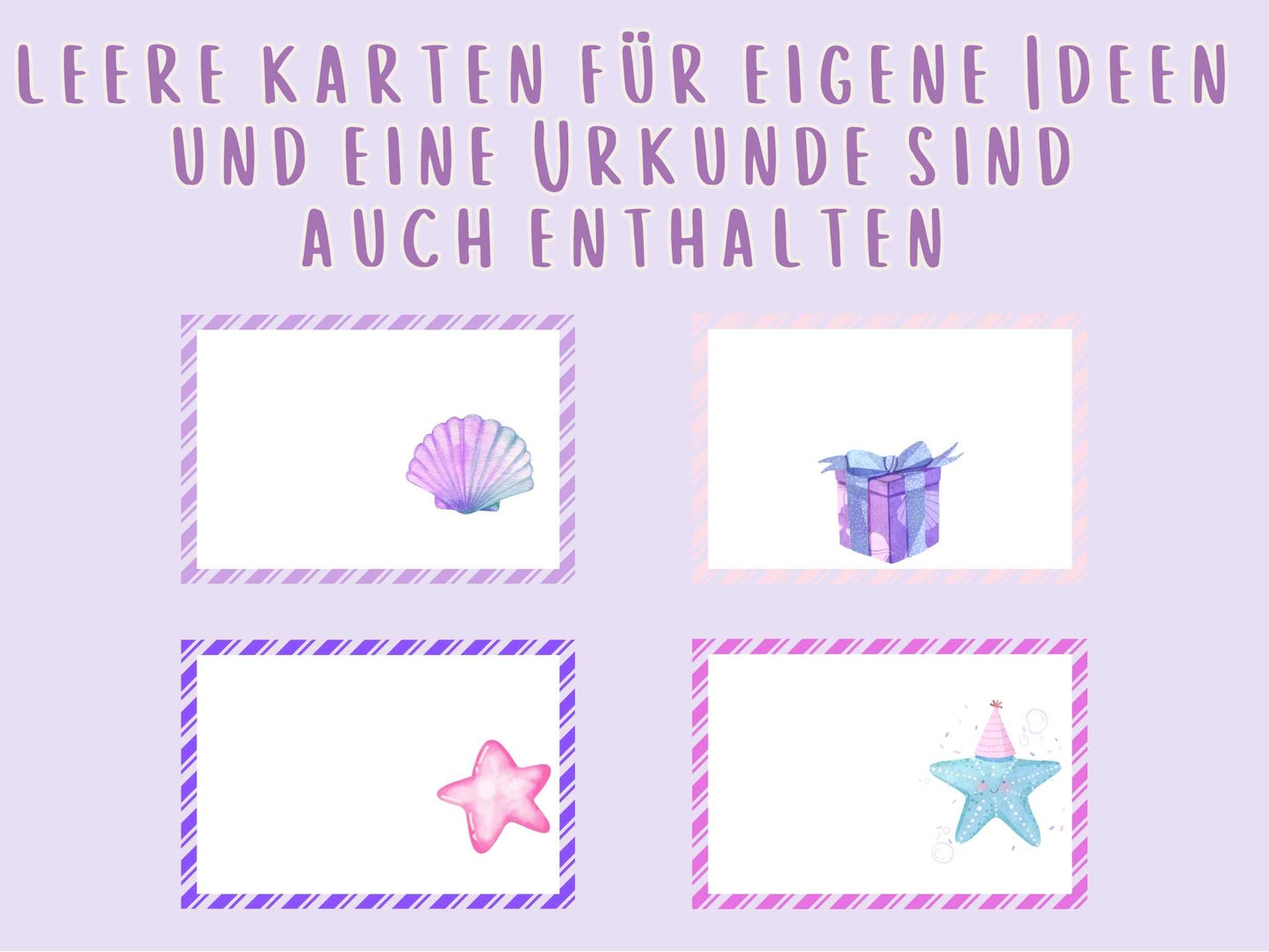 Schnitzeljagd Meerjungfrau für Mädchen Kindergeburtstag