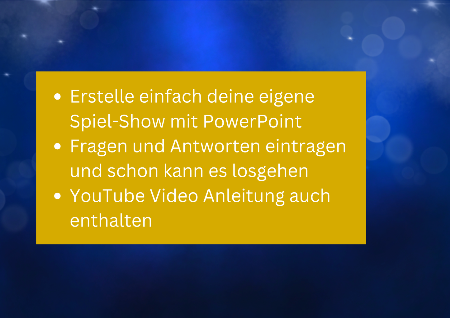 Anpassbares Wissens-Duell â Partyspiel