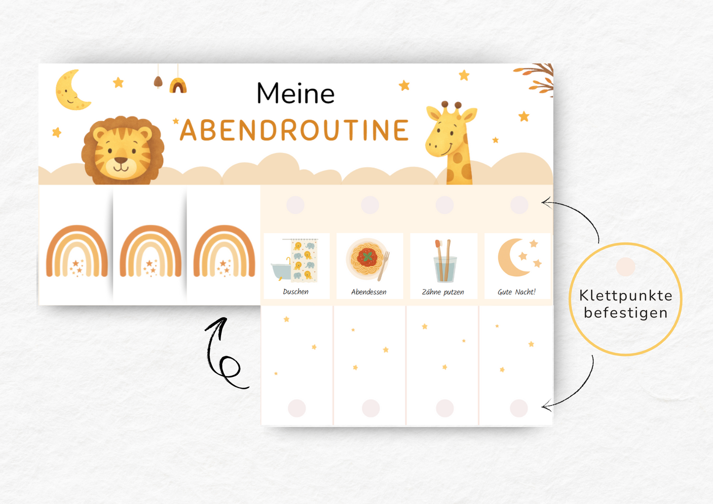 Routineplaner Kinder - Tiere