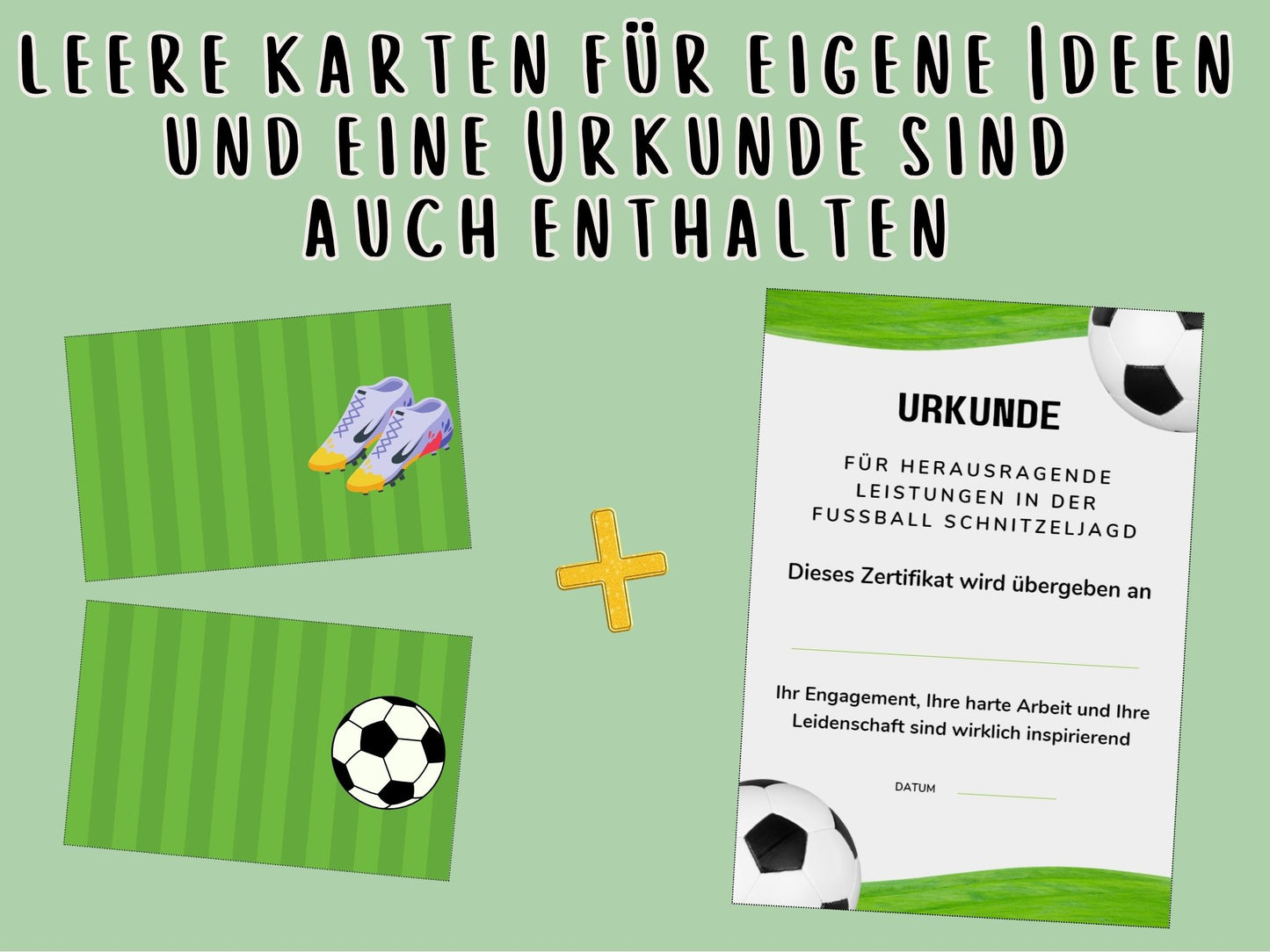Fußball  Schnitzeljagd Spiel Kinder - im Garten