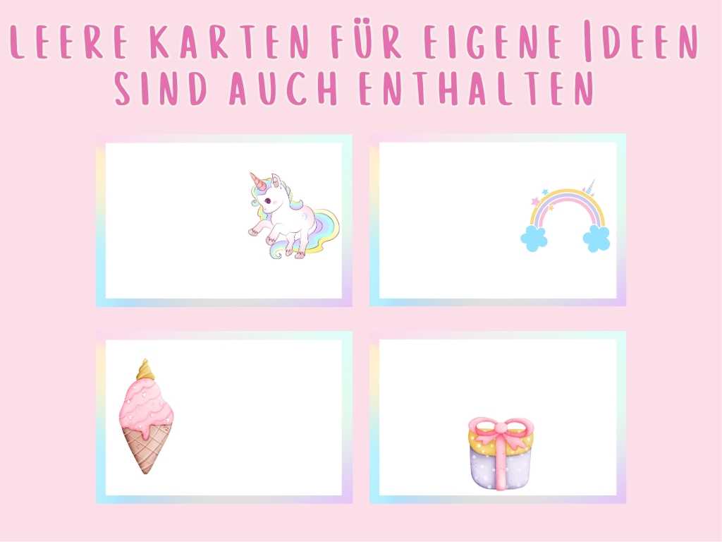 Schnitzeljagd Einhorn für Mädchen Kindergeburtstag