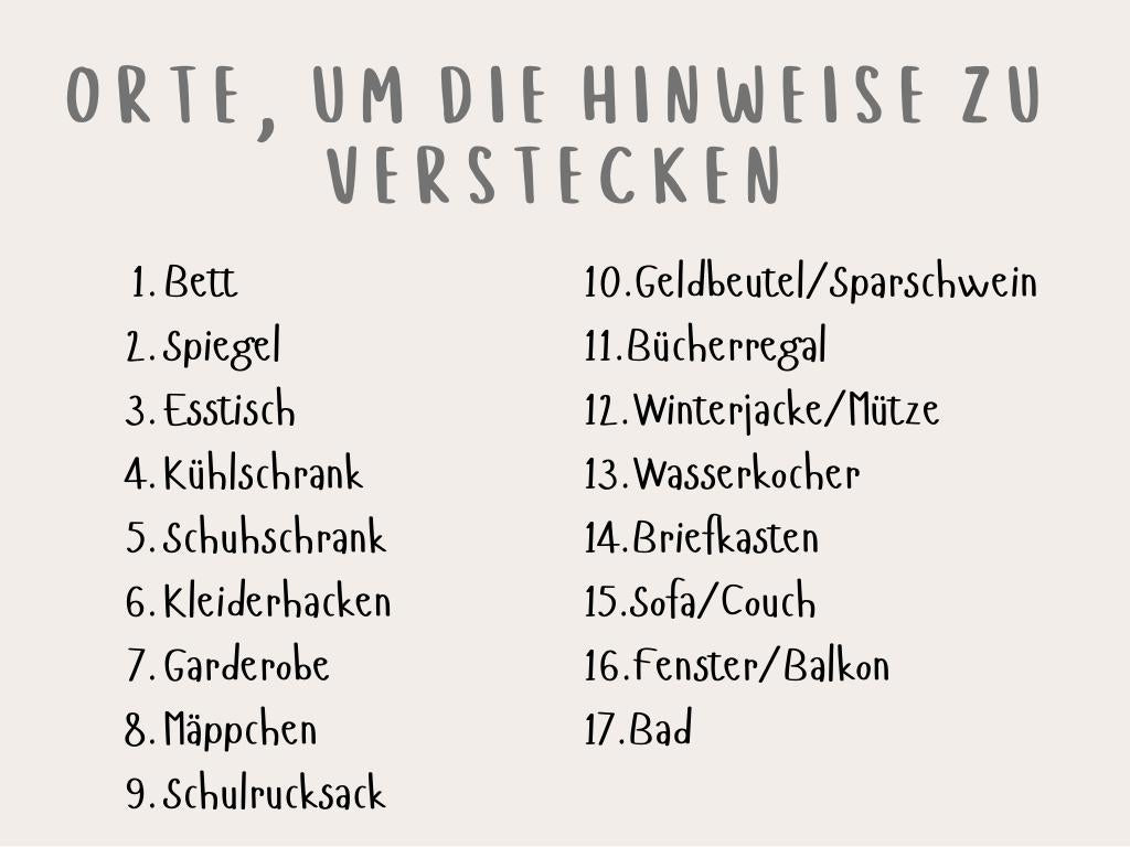 Zauberer-Schnitzeljagd Spiel für Kinder