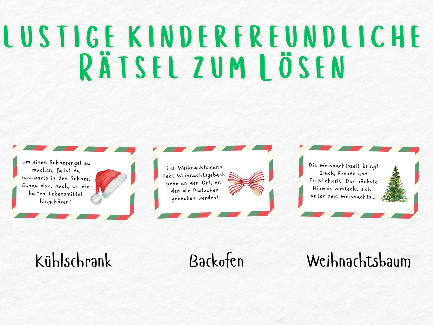 Weihnachtsspiel - Schnitzeljagd für Kinder