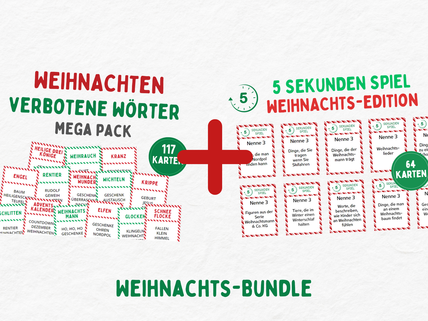 Weihnachten Tabu & 5 Sekunden Spiel