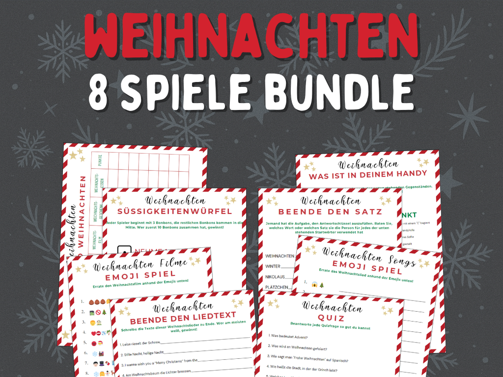 Weihnachten Spiele-Paket