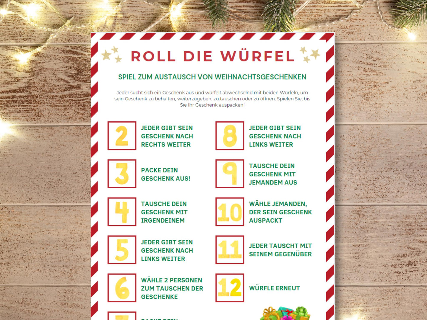 Weihnachtsspiel - Wichtelspiel