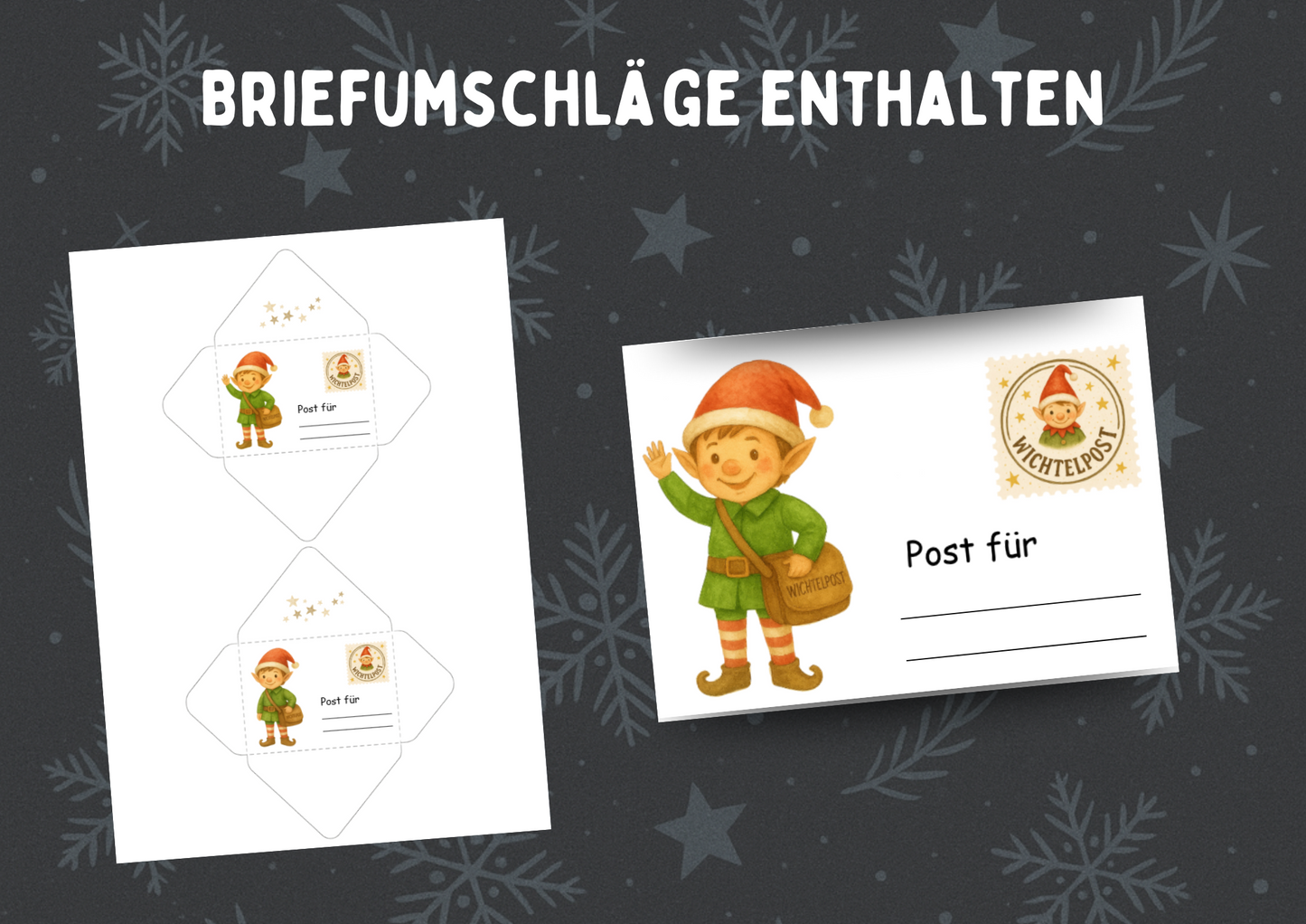 Weihnachtswichtel-Briefe – 25 Briefe