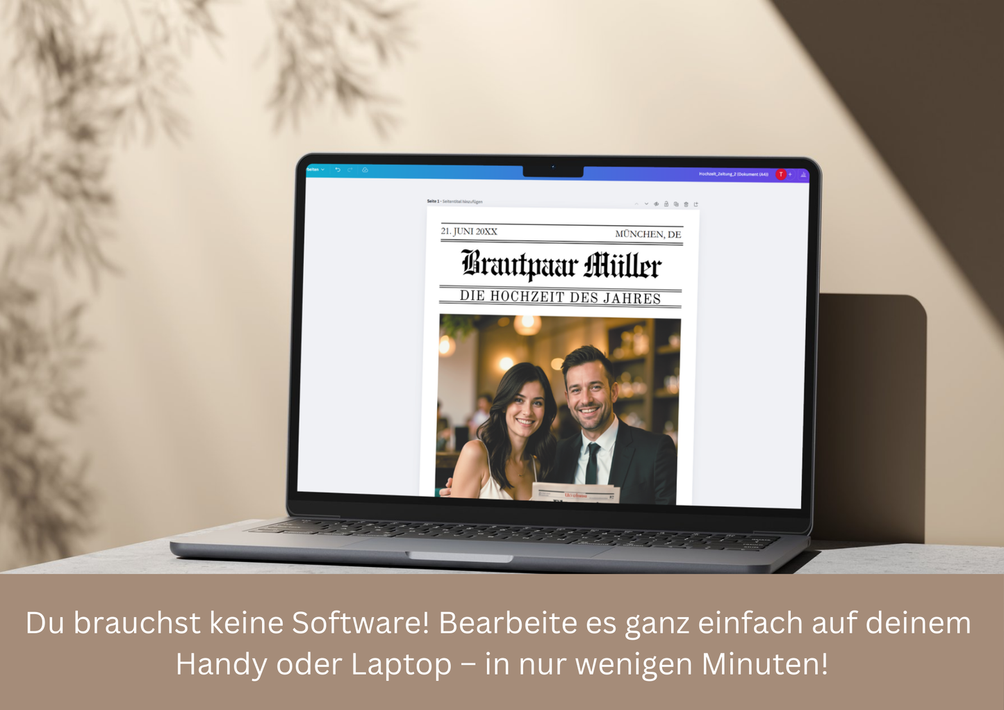 Zeitung Trauzeugin