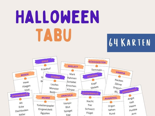 Halloween - Tabu Spiel