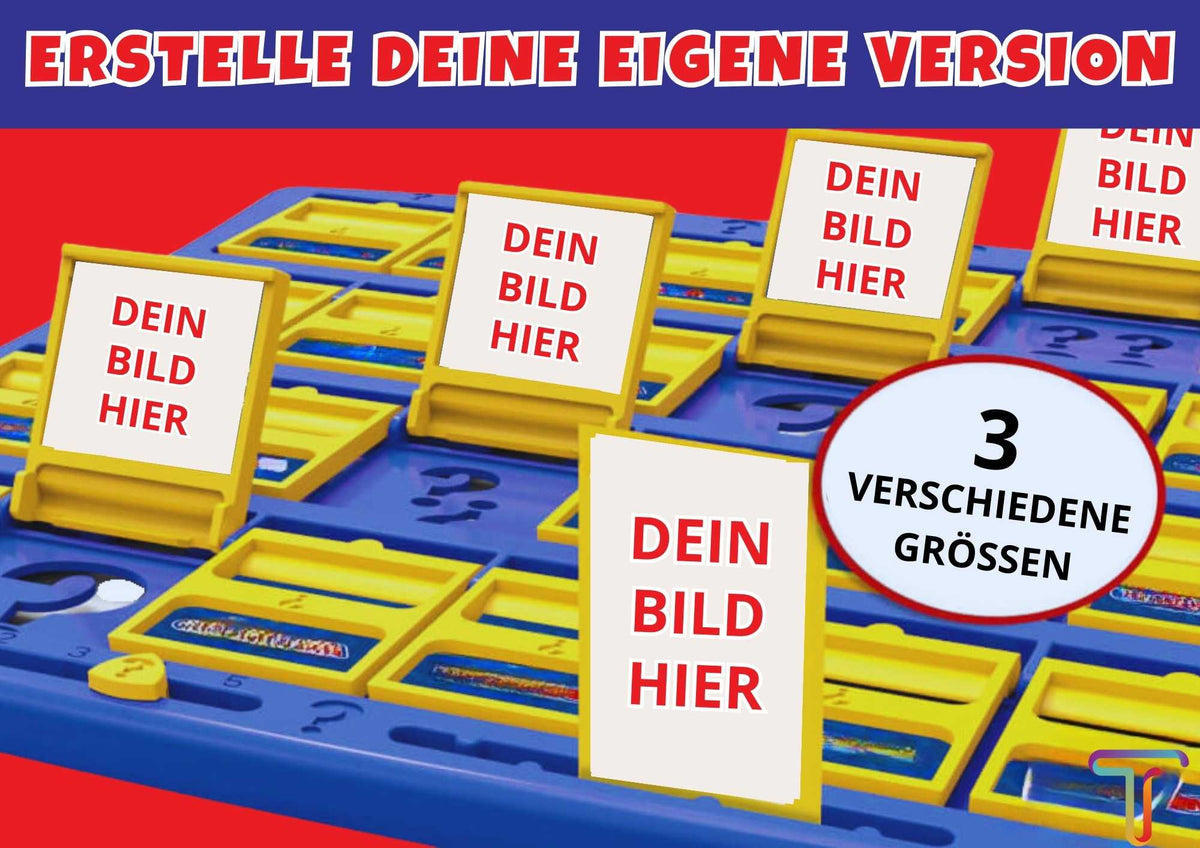 Wer ist es? Karten - Personalisierbare Vorlage – Tempme