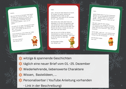 Weihnachtswichtel- 25 Wichtelbriefe