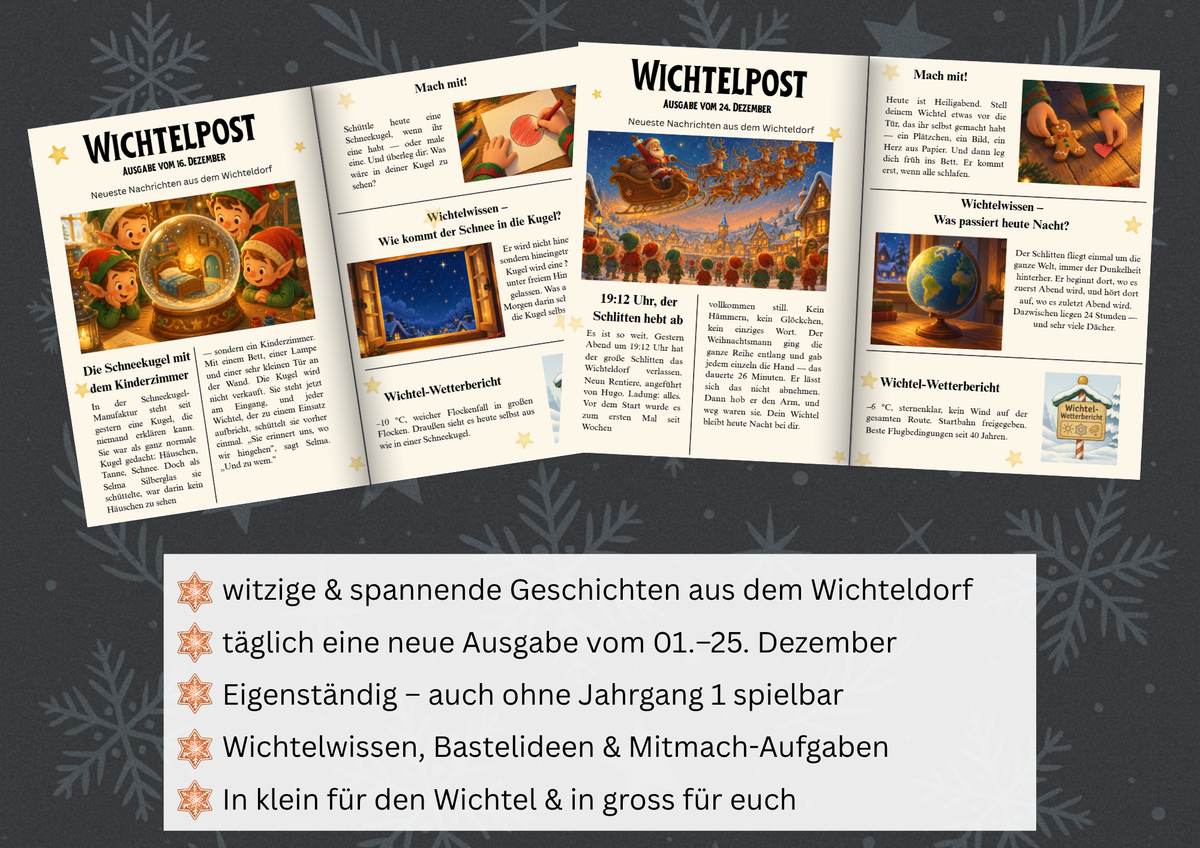 Weihnachtswichtel Wichtelpost – Jahrgang 2