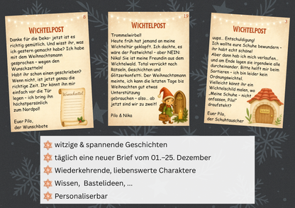 Weihnachtswichtel-Briefe – 25 Briefe