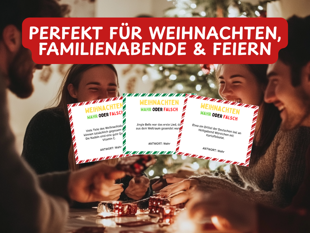 Weihnachtsspiel  - Wahr oder Falsch Quiz