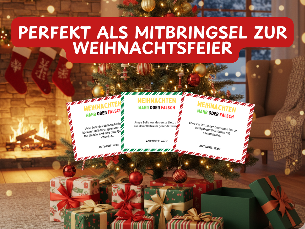 Weihnachtsspiel  - Wahr oder Falsch Quiz