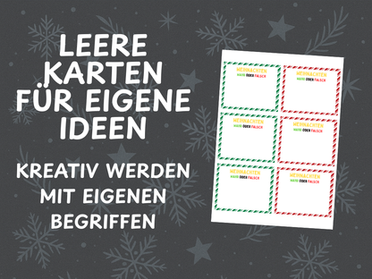 Weihnachtsspiel  - Wahr oder Falsch Quiz