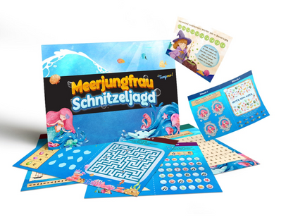 Meerjungfrau Schnitzeljagd - Schatzsuche Spiel Meerjungfrau