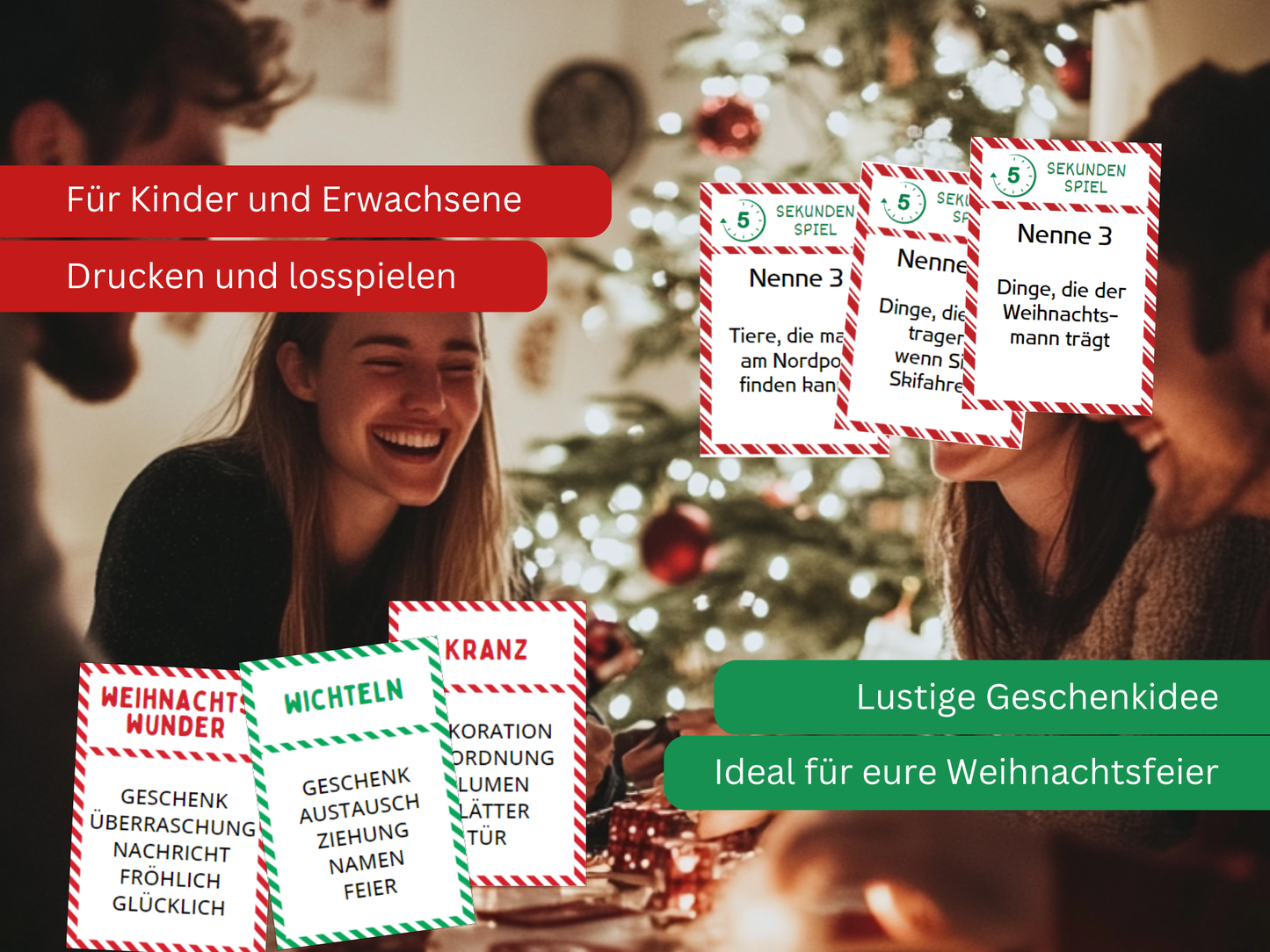 Weihnachten Tabu  & 5 Sekunden Spiel