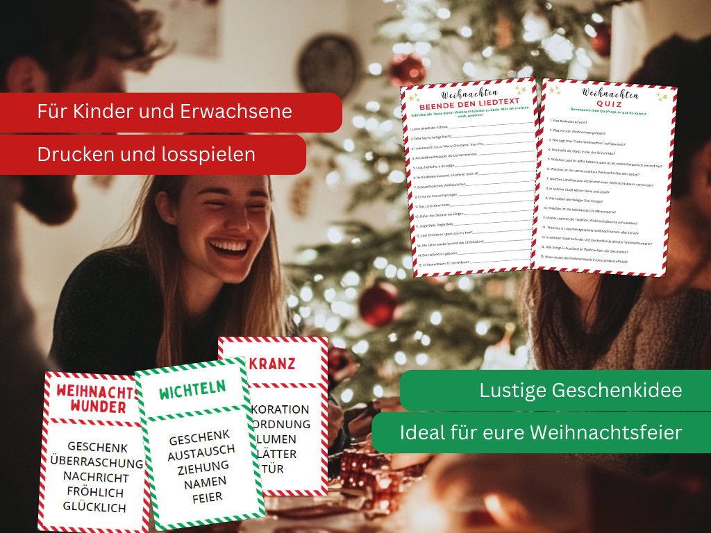 Weihnachten Tabu  & 8 Weihnachtsspiele Paket