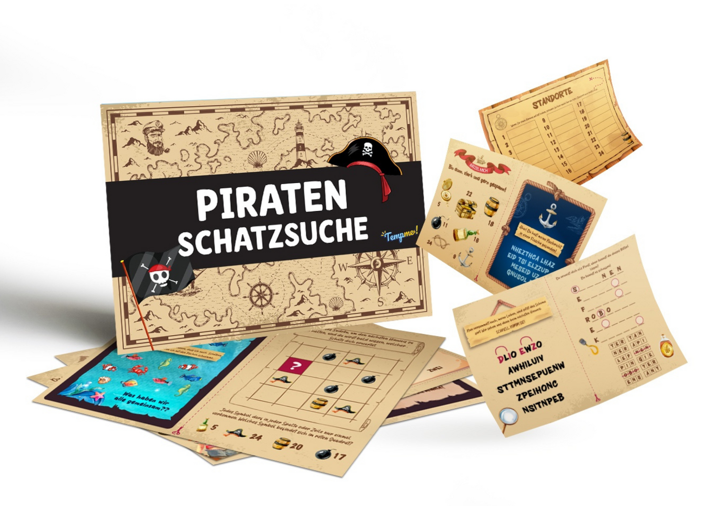 Schatzsuche Piraten - Schnitzeljagd für Kinder