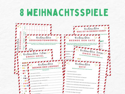 Weihnachten Tabu  & 8 Weihnachtsspiele Paket