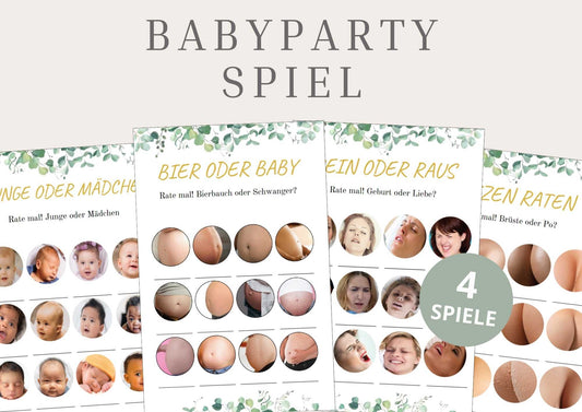 Lustiges Babyparty Spiele