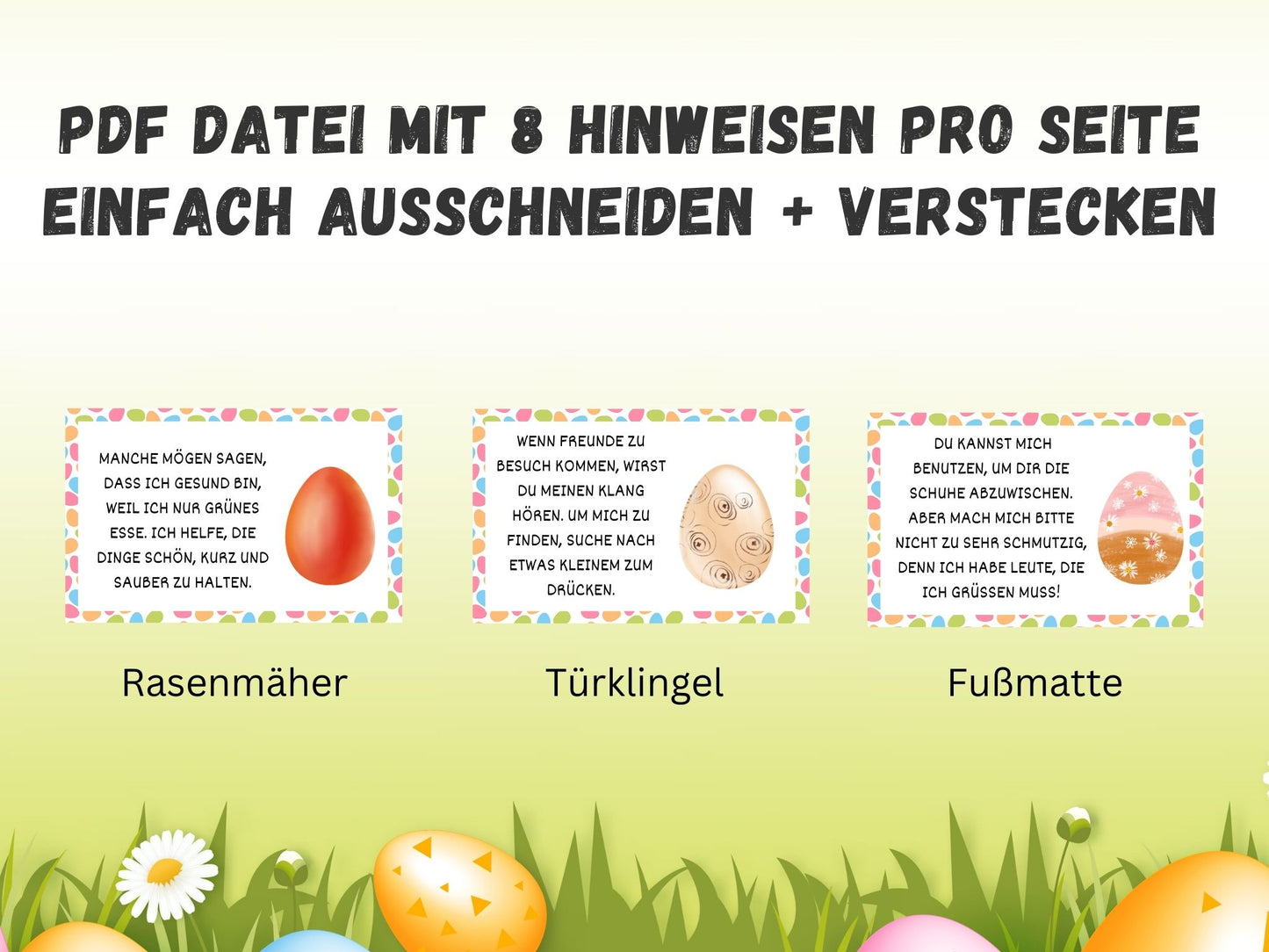 Ostern - Schnitzeljagd für Kinder