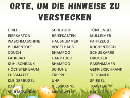 Ostern - Schnitzeljagd für Kinder