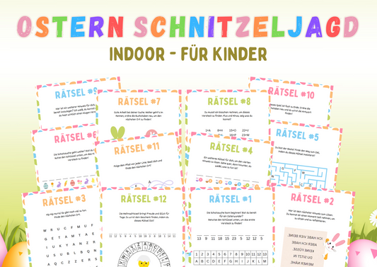 Ostern - Schnitzeljagd Indoor - ältere Kinder