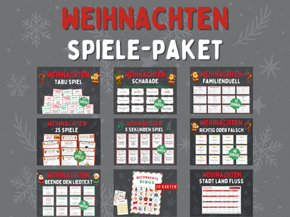 Weihnachten Spiele-Paket - Mega Pack