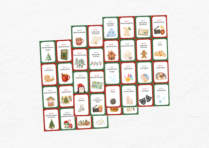 Weihnachts-Adventskalender Karten