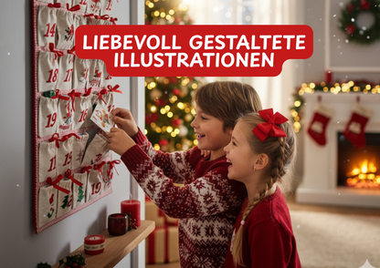 Weihnachts-Adventskalender Karten