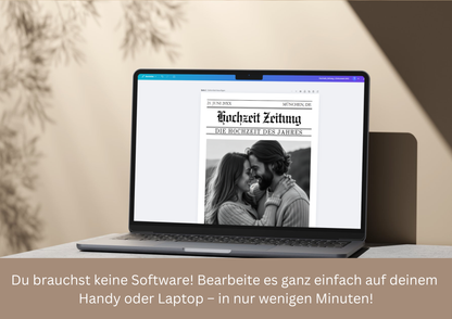 Zeitungsseite Brautjungfer