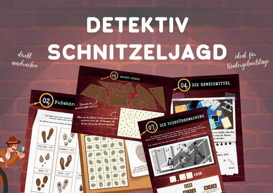 Detektiv Schnitzeljagd - Schatzsuche für Kinder