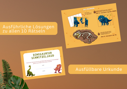 Dinosaurier Schnitzeljagd - Dino Schatzsuche