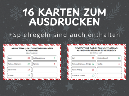 Weihnachtsspiel - Familienduell Spiel