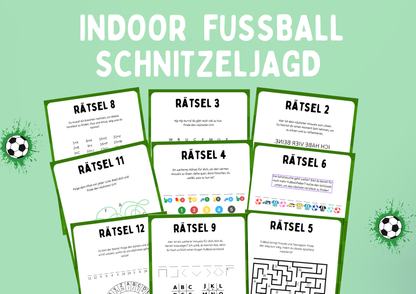 Fußball Schnitzeljagd - Indoor