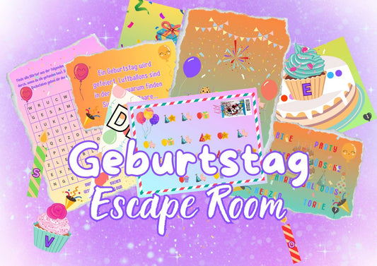 Geburtstag Escape Room für Kinder - Schnitzeljagd